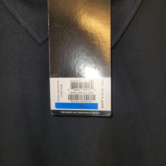 NWT Mens Black Oakley Polo Size XL - Picture 3 of 6